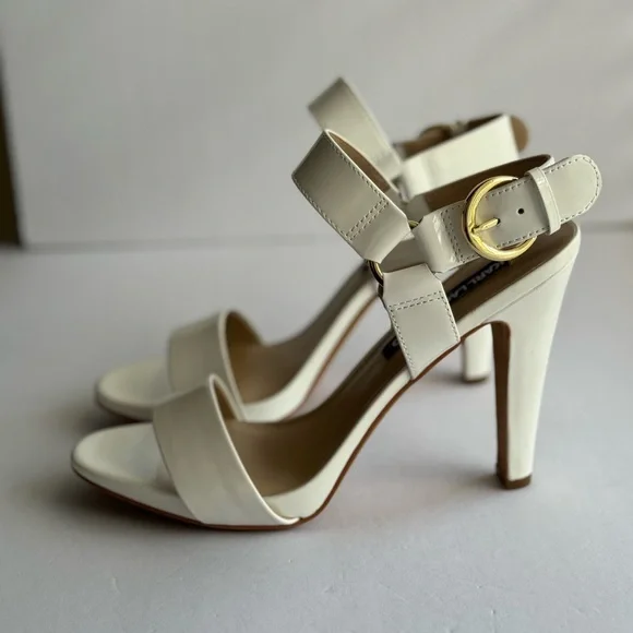 KARL LAGERFELD PARIS Cieone Patent Leather Dress Sandals size 8,5